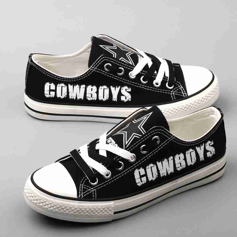 Women's Dalls Cowboys Repeat Print Low Top Sneakers 004 Women's Dalls Cowboys Repeat Print Low Top Sneakers 004